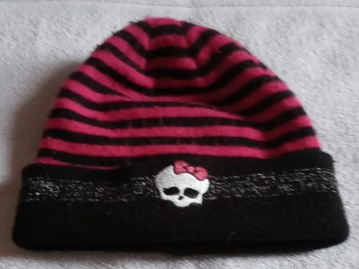 Bonnet rose noir Monster High Taille 52 cm - photo numéro 2