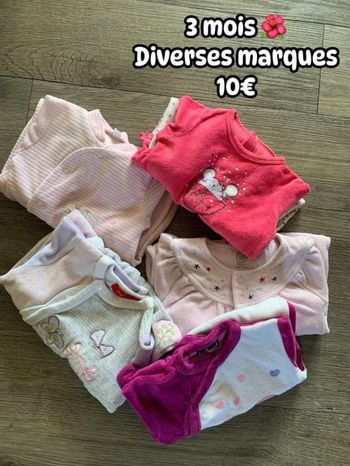 Lot pyjamas 🌺 3 mois 🌺 Diverses marques