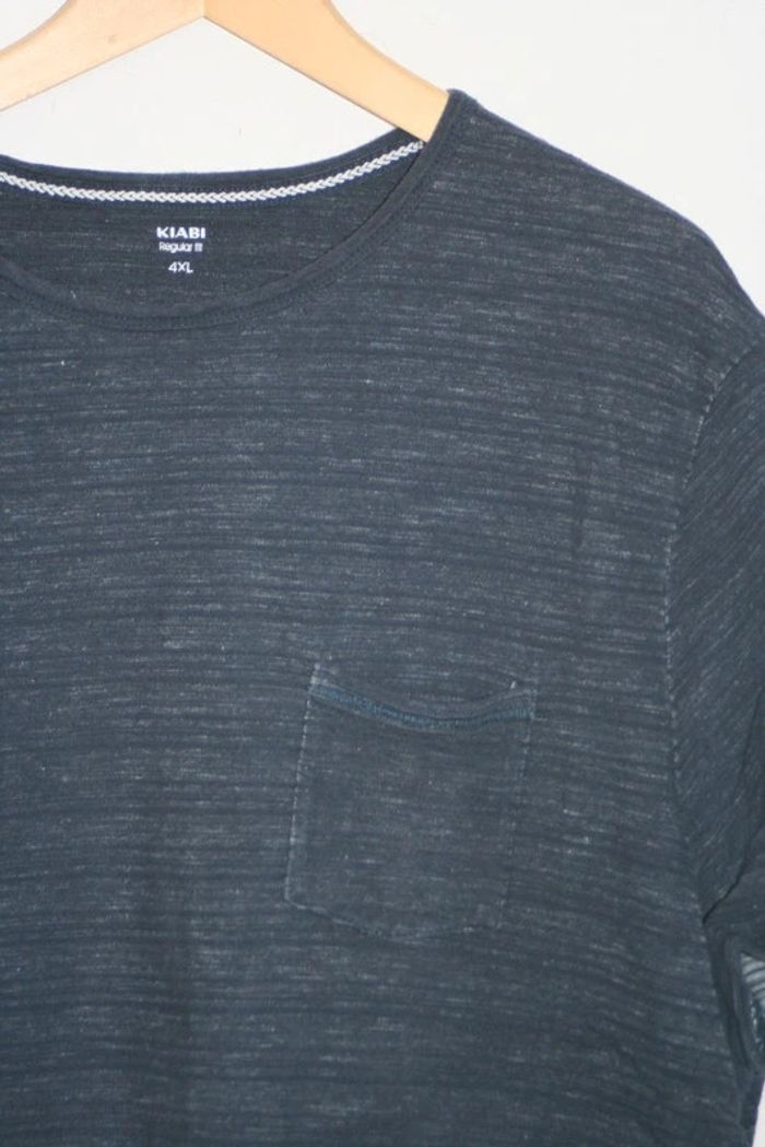 Tee-shirt bleu Homme Kiabi taille 4XL - photo numéro 2