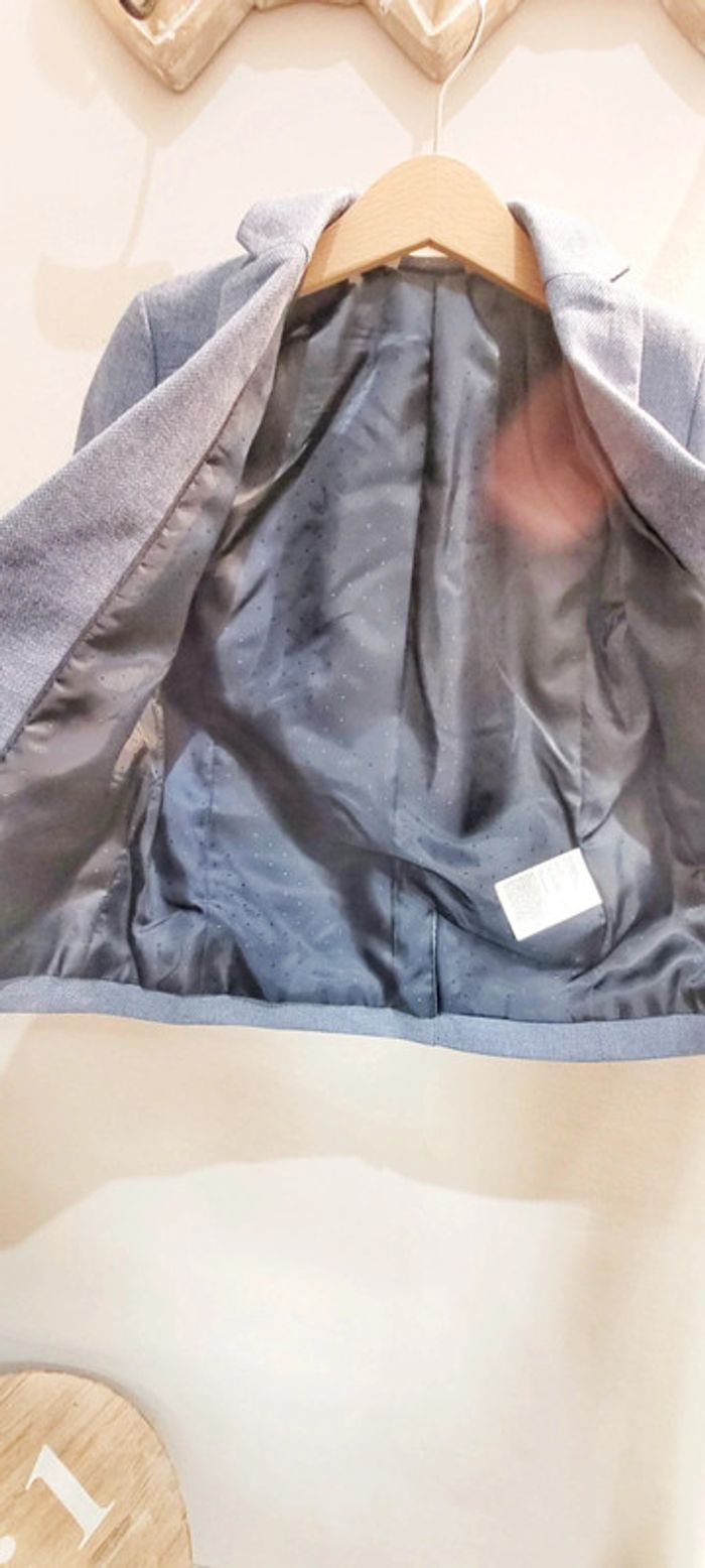 Veste blaser bleu gris - photo numéro 2