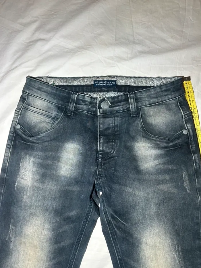 Short en jean jie sheng jeans Amsterdam riauw - photo numéro 3