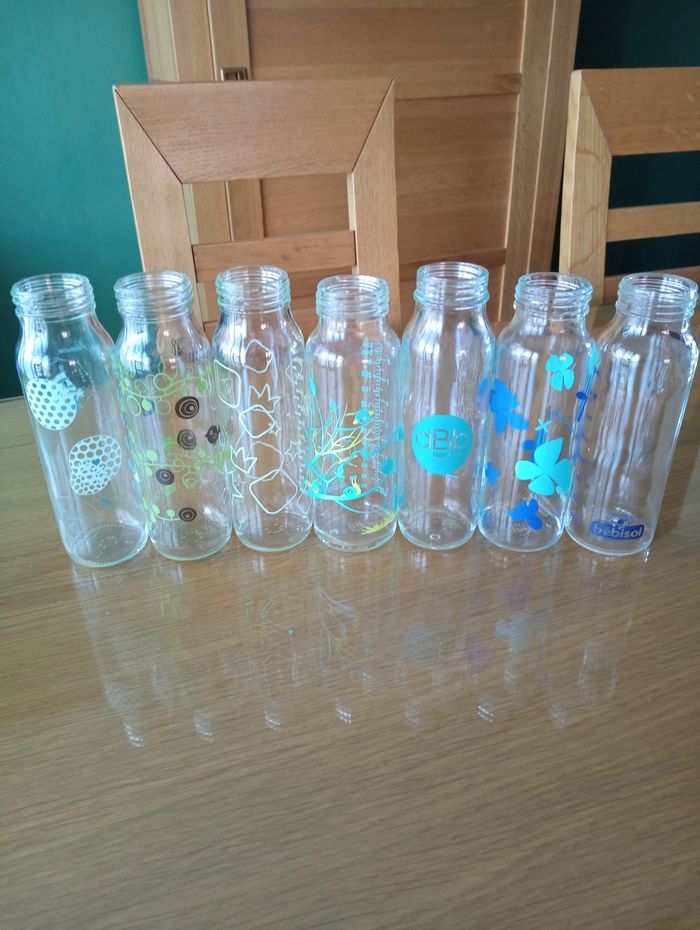 Lot de 7 biberons en verre - photo numéro 3