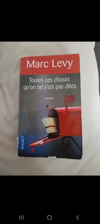 Livre " toutes ces choses qu'on ne s'est pas dites