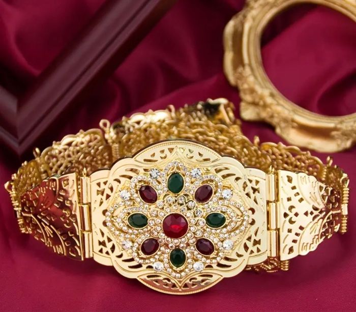 Ceinture  ajustable pour caftan et takchita - photo numéro 6