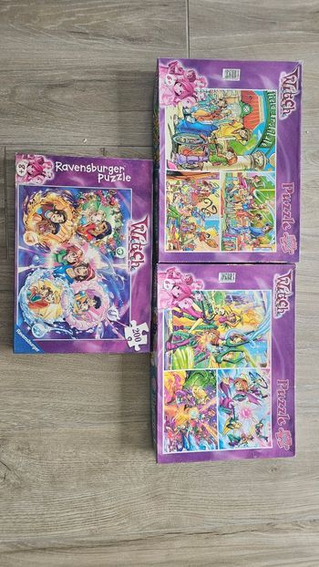 Lot de 3 boites 7 puzzles Witch