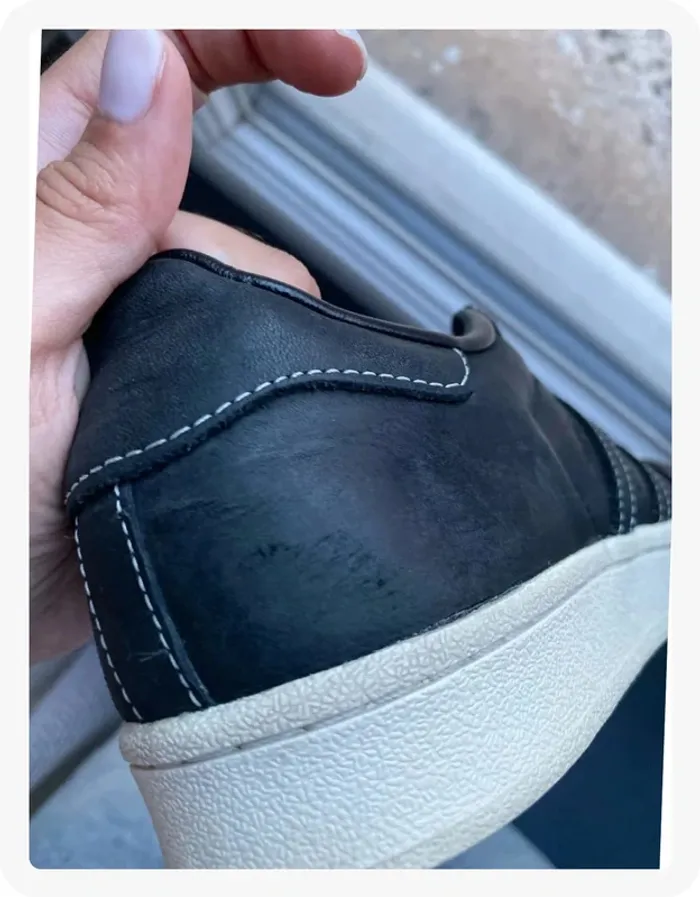 Superstar original cuir noir et semelle blanche Adidas - photo numéro 6