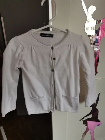 Gilet blanc in extenso 3 ans