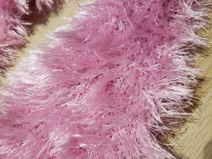 Écharpe rose fille faite à la main - photo numéro 3