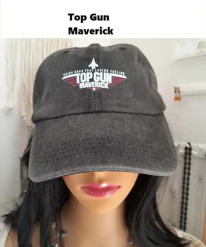 Top Gun Maverick, Casquette de Baseball, couleur gris foncé