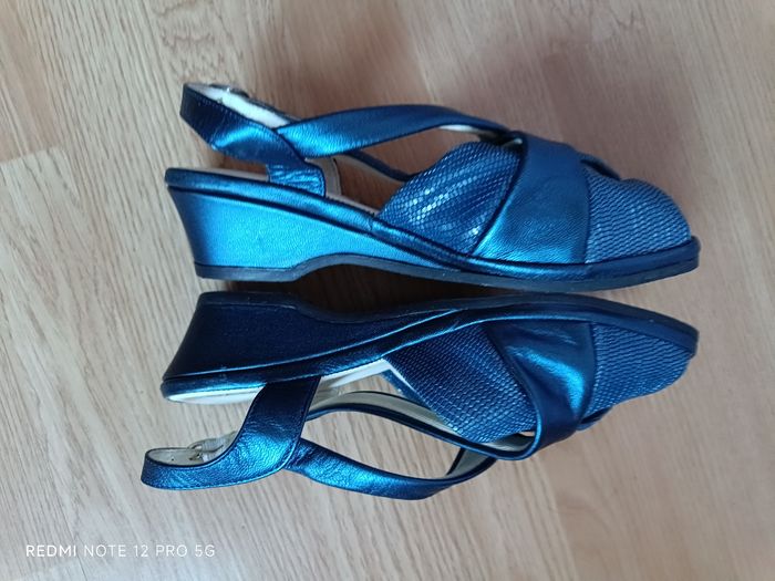 Ballerines marine Damart ouvertes P.38 - photo numéro 7