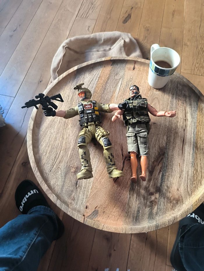 Lot de deux figurine militaire action man