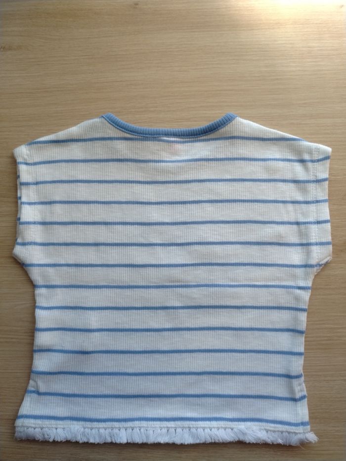 Ensemble tee shirt et gilet bébé fille 9 mois - photo numéro 4