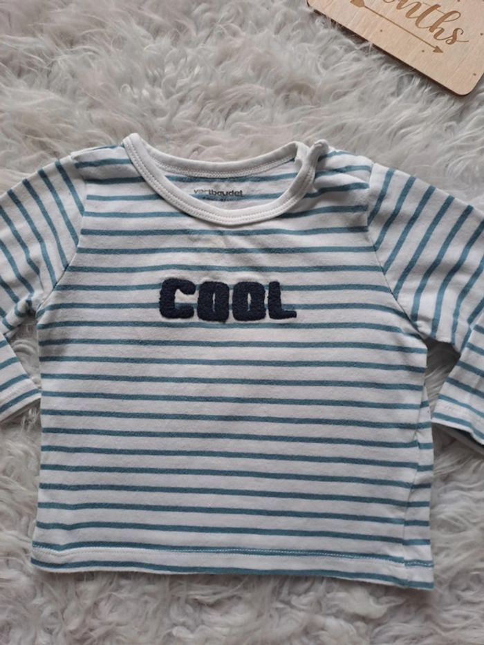 Tee-shirt ML vertbaudet 6mois - photo numéro 2