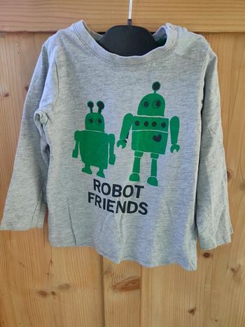 T-shirt manches longues robot