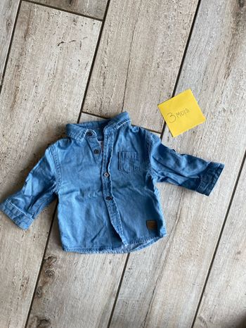 Chemise jean - 3 Mois