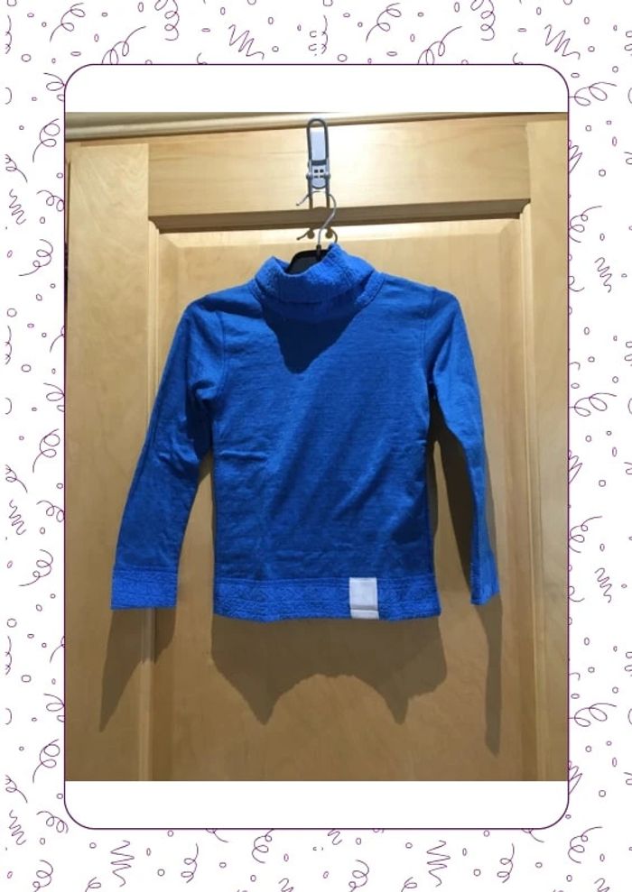 T-shirt col roulé bleu wedze