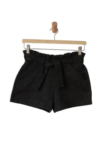 Short d’hiver à carreaux gris et noir - MNG 11-12 ans (152cm)