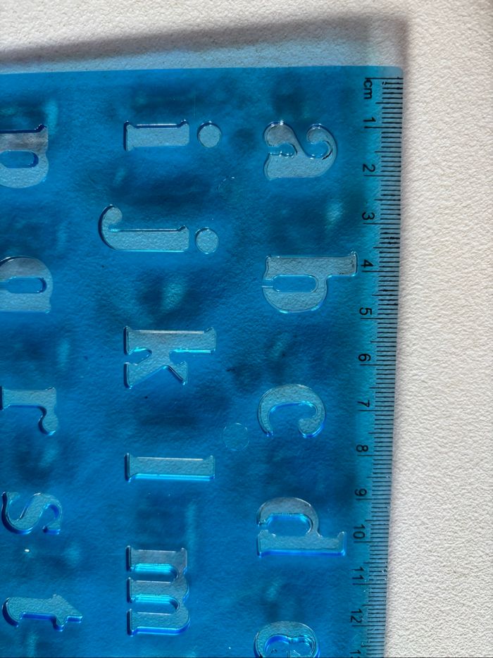 Lot 2 traces lettres en plastique - photo numéro 6
