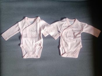 Body 00 mois préma "tex" (lot de 2)