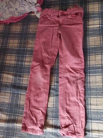 Jean slim rose taille 8 ans
