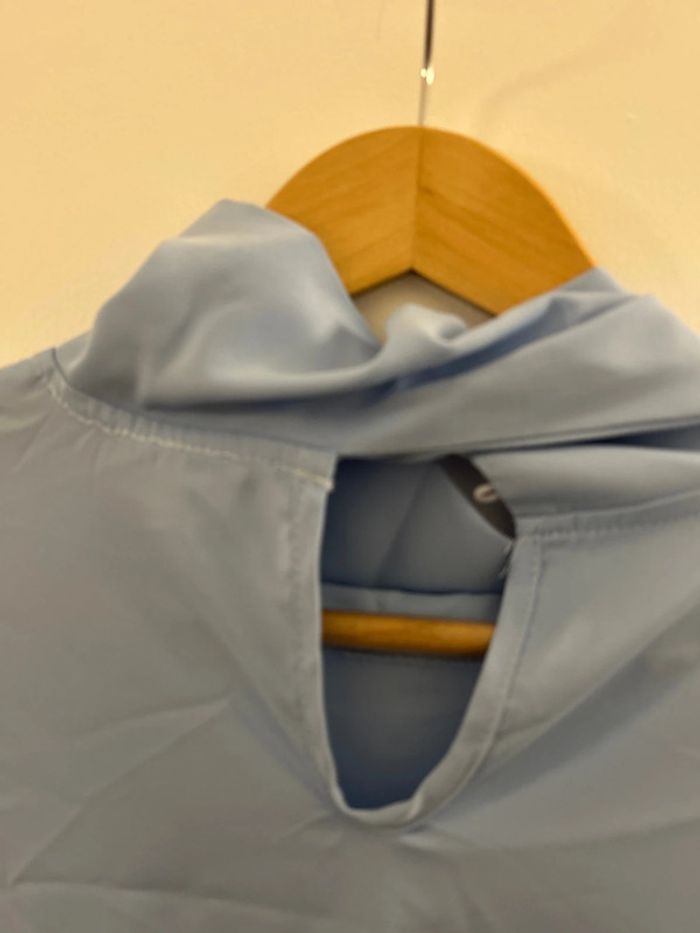 Robe, longue bleue à frange, taille XL - photo numéro 6