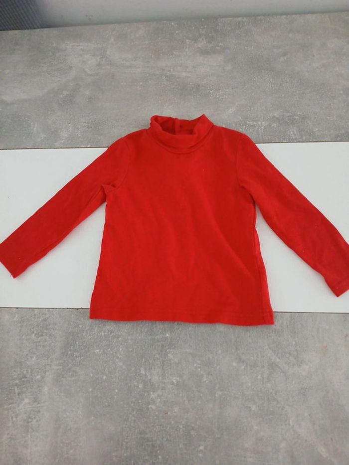Haut col roulé bébé fille