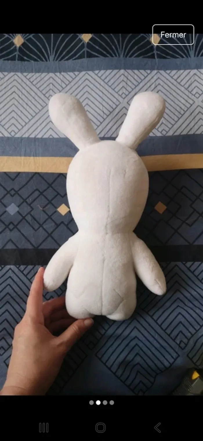 Peluche lapin crétin sonore 30 cm - photo numéro 2