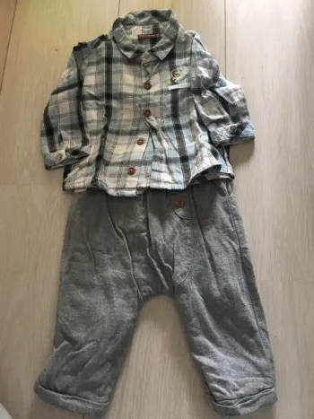 Ensemble pantalon + chemise 9 mois sergent major