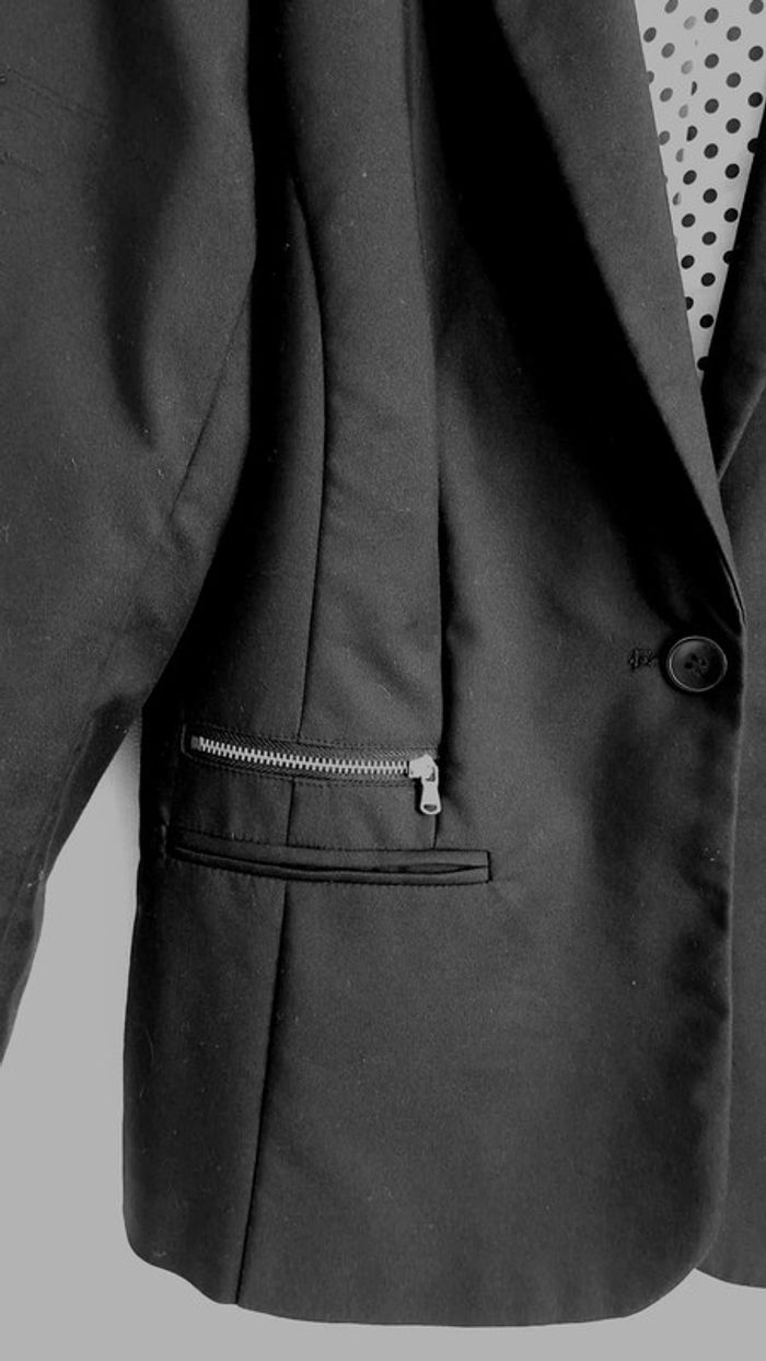 Veste blazer noire Kiabi Taille 40 - photo numéro 7