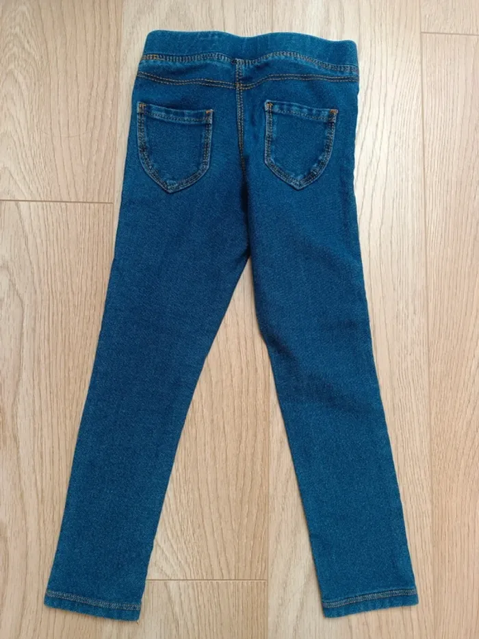 Jegging pantalon bleue 5 ans kiabi - photo numéro 3