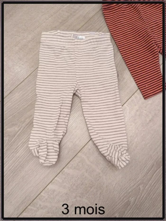 Lot de 2 leggings 3 mois - photo numéro 2