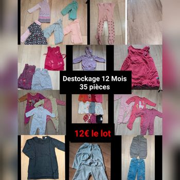 Gros lot 35 pièces hivers 12 Mois