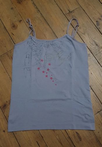 Débardeur violet mauve avec des petites étoiles rouges S