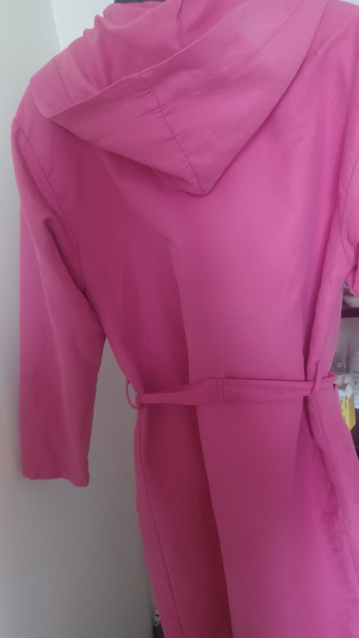 Peignoir  a capuche de bain femme S de marque diiadora très bon état rose fuchsia - photo numéro 7