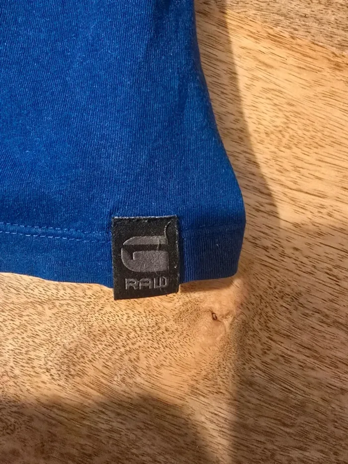 T shirt Raw bleu pétrole - photo numéro 4