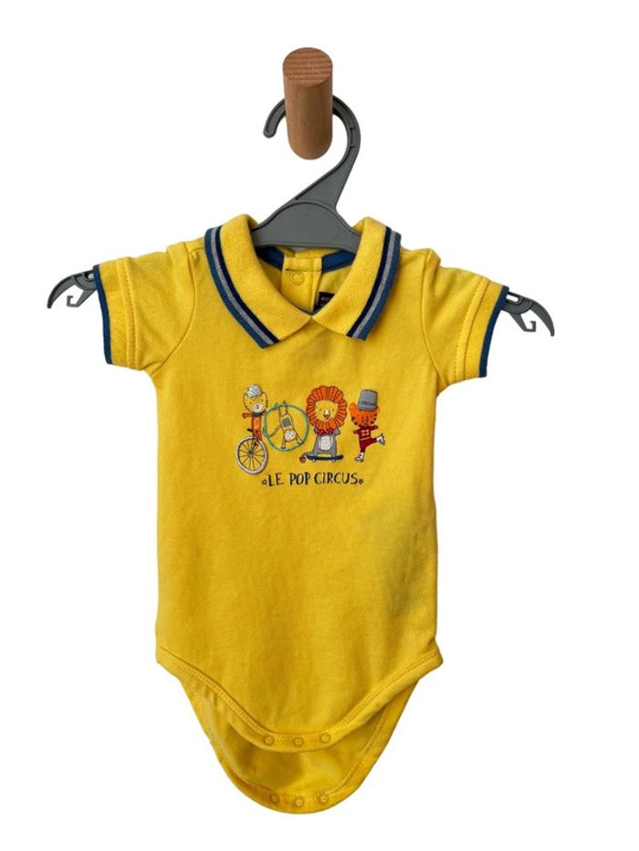 Body à manches courtes jaune “pop circus” - Sergent Major 3 mois (59cm)