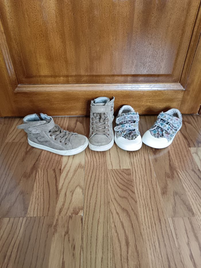 Lot 29 Vertbaudet boots cuir et baskets