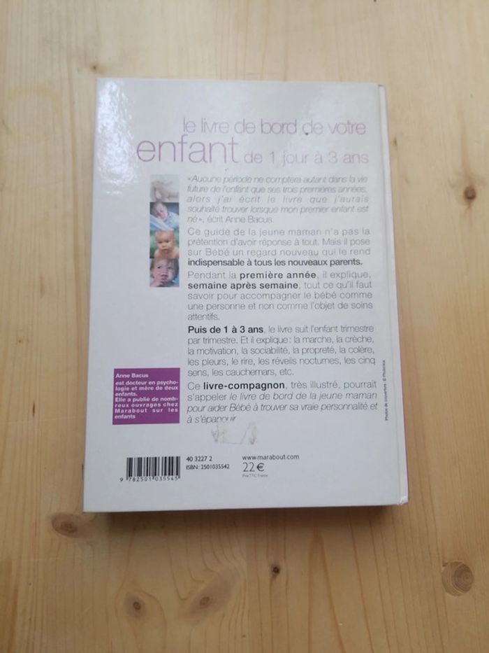 Livre de bord de votre enfant de 1jour a 3 ans - photo numéro 2