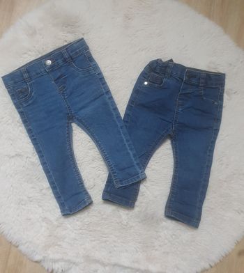 Lot de deux jeans type slim 6 mois