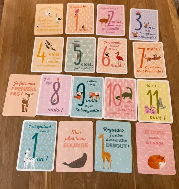 Cartes Étapes 1 an
