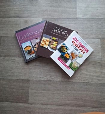 Lot de 3 livres de cuisine 