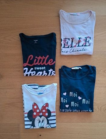Lot de 4 tee-shirt MC