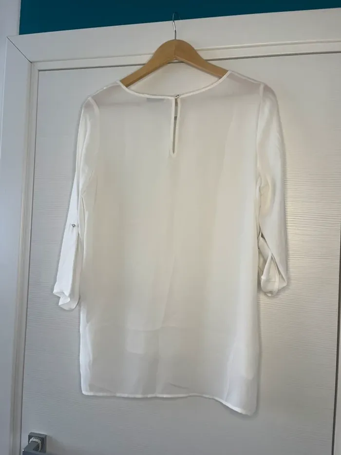 🔹 Blouse Blanche Chic – Gémo 🔹 - photo numéro 2