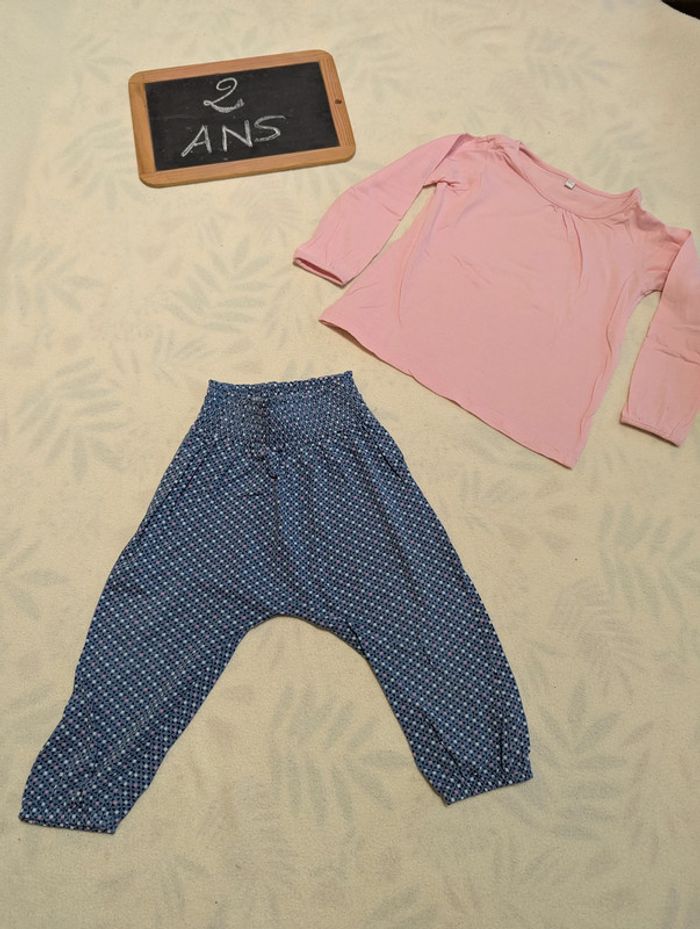 Ensemble pantalon Creeks+ tee-shirt 24 mois