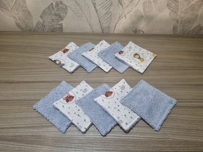 Lingettes lavables et trousse assortie - photo numéro 2