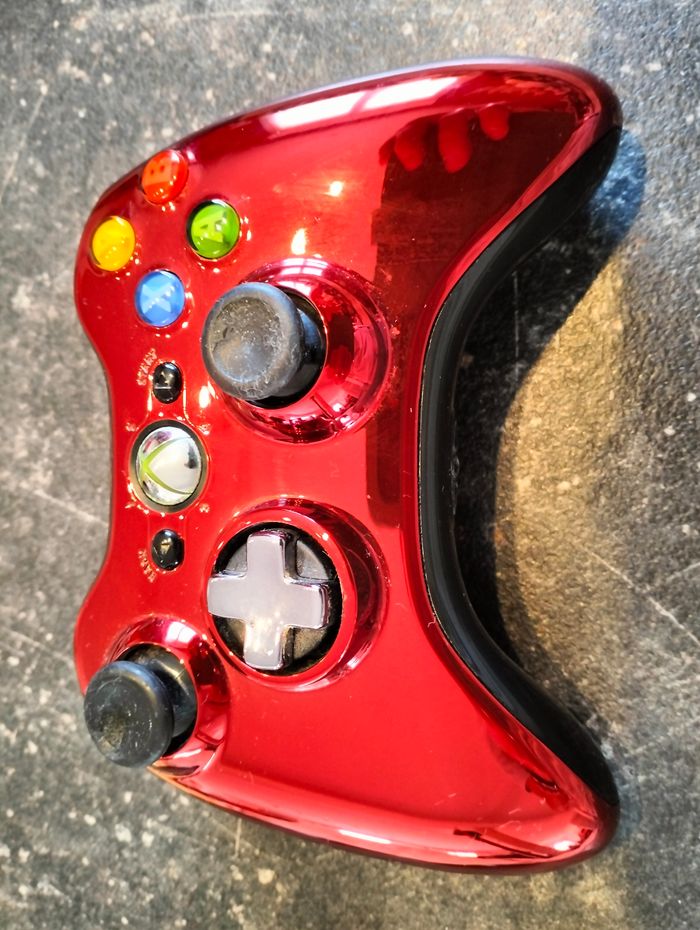 Manette XBOX 360 Chrome rouge - photo numéro 4