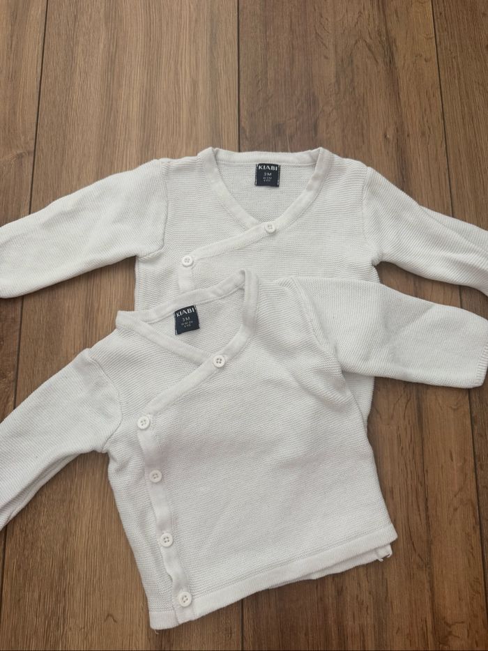 Brassière gilet blanc Kiabi 3 mois - photo numéro 5