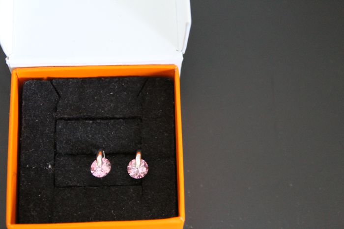 Boucles d'oreilles argent /oxydes de zirconium - photo numéro 3