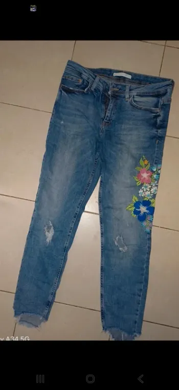 Pantalon jeans femme