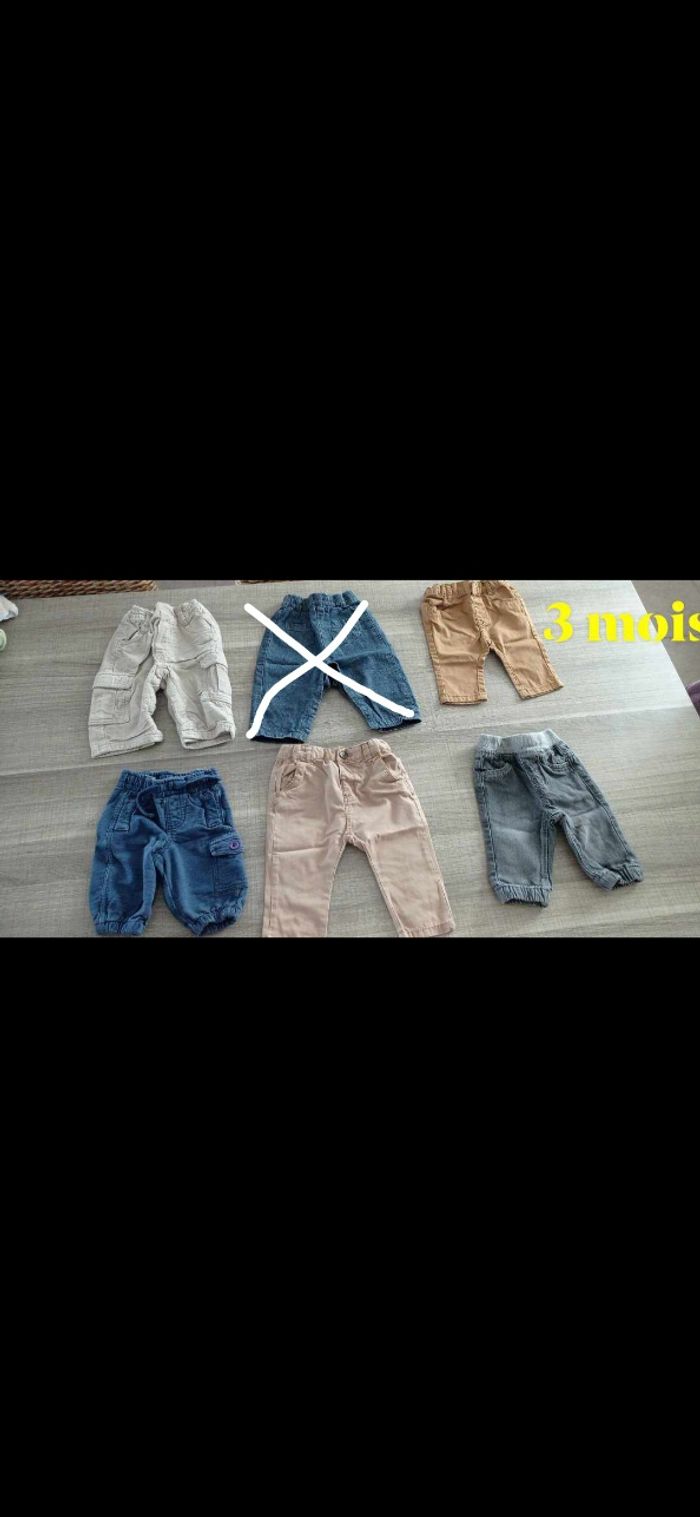 Pantalons garçon 3 mois